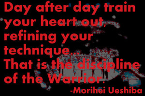 Great quote by Morihei Ueshiba, found of Aikido.
