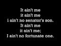Fortunate Son lyrics by CCR. Vietnam era song