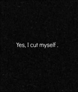 Yes, I cut myself! #cut #depressed