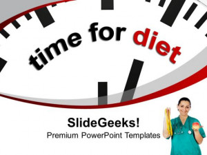 ... Quote Time For Diet PowerPoint Templates Ppt Backgrounds For Slides