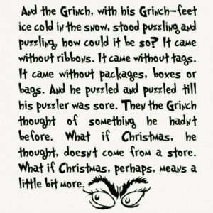 How the Grinch Stole Christmas Quote