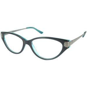 Nolita Mood Women's Rx-able Eyeglass Frames Black Turquoise