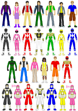 Mighty Morphin Power Rangers Drawings