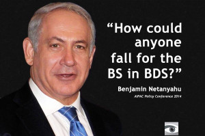 Netanyahu takes on BDS Movement in AIPAC speech .