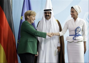 Mozah bint Nasser Al Missned, Angela Merkel, Hamad bin Khalifa Al ...