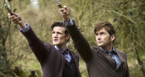 matt-smith-david-tennant-day-of-the-doctor-who-sonic-screwdrivers ...