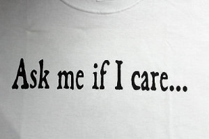 Ask me if I care...white 2XL funny humor t-shirt tee NWOT sayings gift