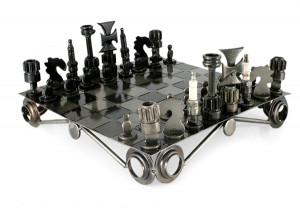 Auto part chess set