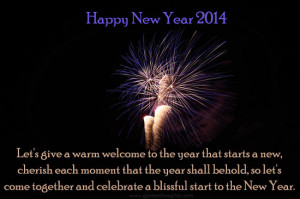 Happy New Year Quotes-Blissful-New Year Greetng-New Year Wallpaper