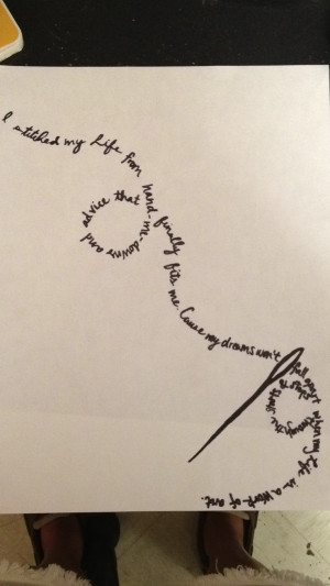 My favorite song. Needle and thread.