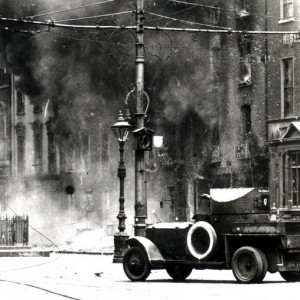 Image of a Free State amored vehicle during the Irish Civil War.