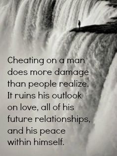 cheating does more damage to the betrayed spouse...it ruins their ...