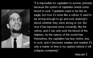 Malcolm X's view on capitalism