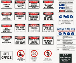 Safety Signs for Construction Sites
