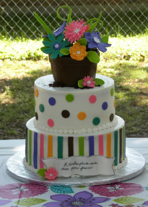 Teacher Appreciation CakeTeachers Appreciation Cake, Abstract Gardens ...