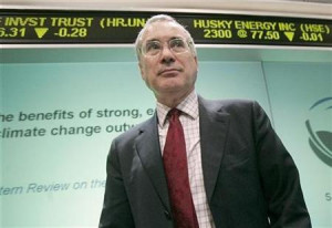 Climate change economist Nicholas Stern walks past the Toronto Stock ...