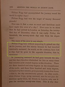 The book page containing the famous dénouement (page 312 in the ...