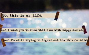 text quotes tape bokeh happiness sadness life blurred background the ...