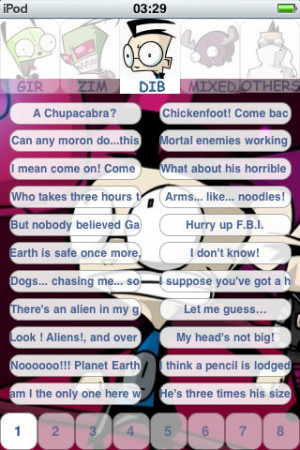 Gir invader Zim Dib Gaz 880+ sounds and quotes pro iPhone App & Review