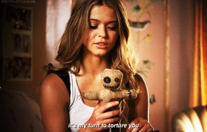 My example: I fainted when I saw Alison Dilaurentis because I love her ...