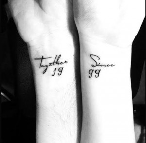 His And Hers Tattoo Quotes Gets inked his.