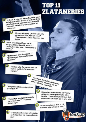 Les 11 phrases cultes de Zlatan Ibrahimovic