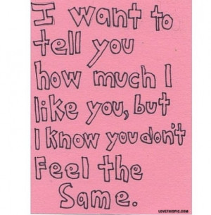 You Dont Feel The Same