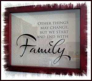 Floating Family Saying Picture Frame
