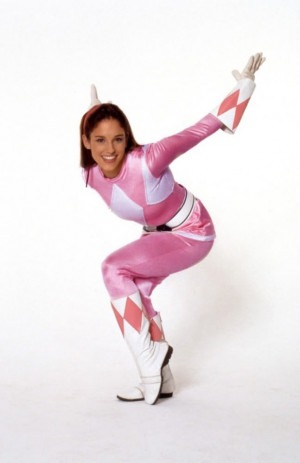 Kimberly Hart In Pink Ranger Outfit Image