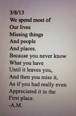 Quotes About Missing The Past