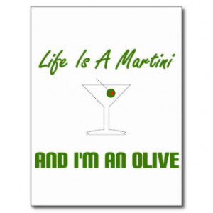 Funny Martinis Postcards