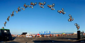 Extreme sports sequential photography