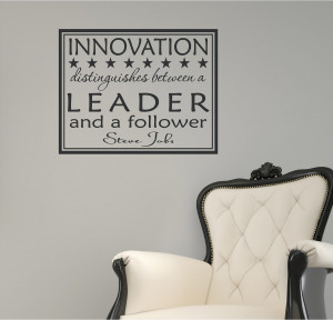 Business Innovation Quotes 22x17 innovation leader steve