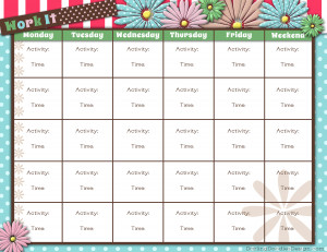 Free Printable Workout Tracker