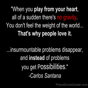 in Music Quotes Tagged Carlos Santana Music Quotes for Musicians ...