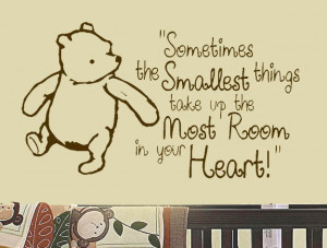 Classic Winnie The Pooh Quotes Digital Image Baby Room Wall