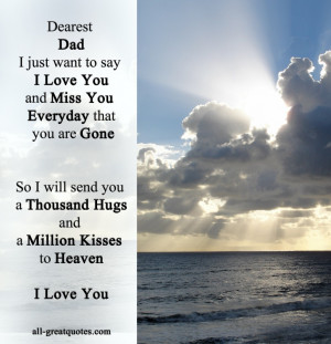 Love You and Miss You Everyday that you are Gone – FREE TO SHARE ...