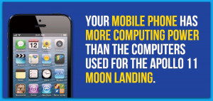 mobile phone has more computing power than all of NASA in 1969. NASA ...