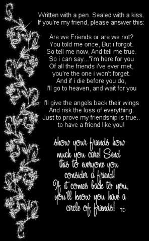 friends are like pieces of a puzzle if you lose one it will never be ...