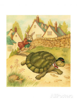 The Tortoise and The Hare Art Print