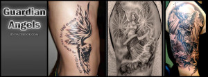 miami ink culture arm shoulder back side guardian angel archangel men ...