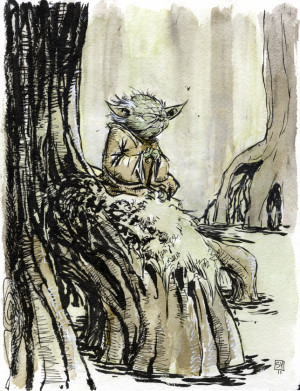loved the swamp yoda seeing yoda walk around in the new movies had ...