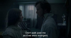 Don't walk past me as if we were strangers