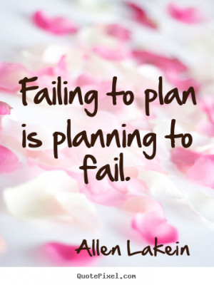 Failing Plan Planning Fail...