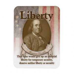 Benjamin Franklin – Liberty Rectangle Magnets