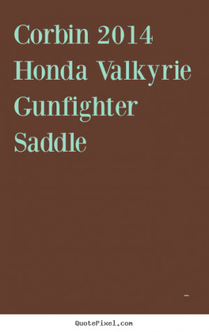 Corbin 2014 Honda Valkyrie Gunfighter Saddle ~ fantavenus