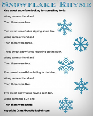 ... Kids Felt Board Snowflake Rhyme #Toddlers #Preschoolers #Homeschool