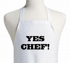 Funny Sayings With A Cartoon Chef Kitchen Aprons With Chef Saying