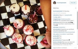 Kourtney Kardashian Birthday Cupcakes