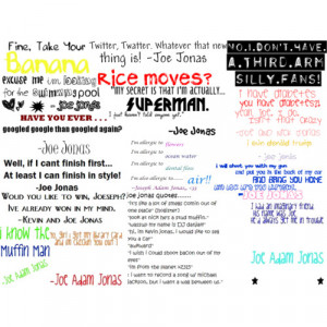 Joe Jonas's Silly Quotes. - Polyvore